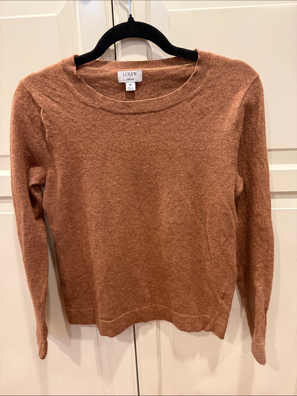J. Crew Women's Scoopneck Sweater in Warm Rusty Brown